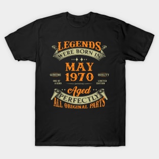 Birthday Gift Legends Born In May 1970 T-Shirt